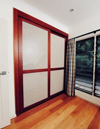 Timber Sliding Doors 2 Door with mesh panels
