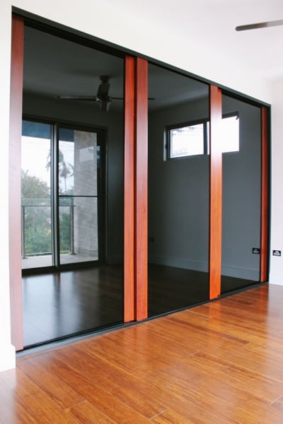 Built in Robe Doors 3 panels with timber stiles