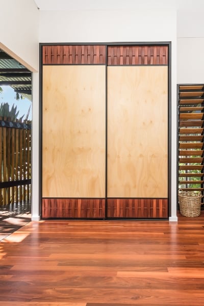 Interior Sliding Cupboard Doors with Hoop Pine Panels