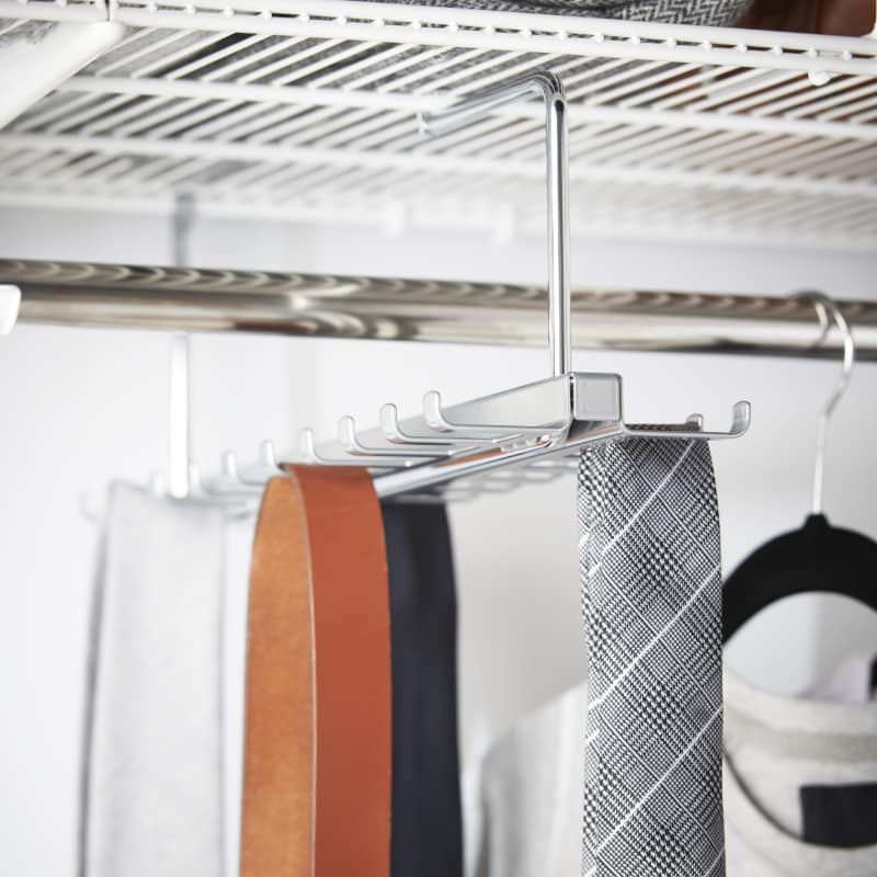 elfa clothing pullout tie and belt rack